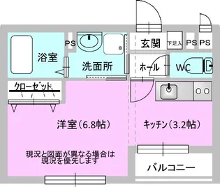 West Cuore【1階】の間取り
