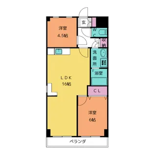 ツインコート24【5階】の間取り