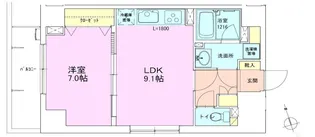 銀座レジデンス参番館【9階】の間取り