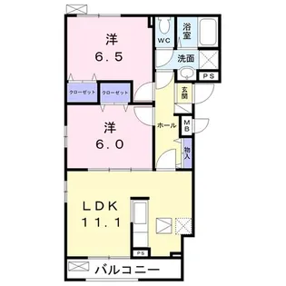 神奈川県秦野市春日町【アパート】の間取り