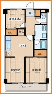 ラベニール鹿島【6階】の間取り