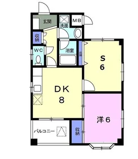 ヒルサイドビュー【3階】の間取り