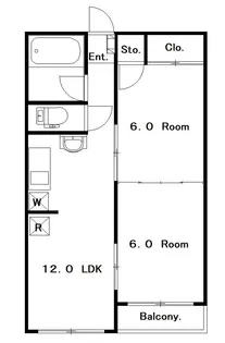 コーポ伊良林【3階】の間取り