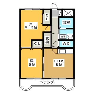 プランドール川島【4階】の間取り