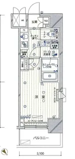 ルーブル中板橋弐番館【10階】の間取り