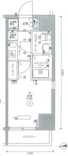 スカイコートヒルズ池田山【2階】の間取り