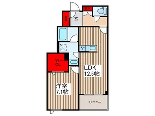 セルディーナ天神【2階】の間取り