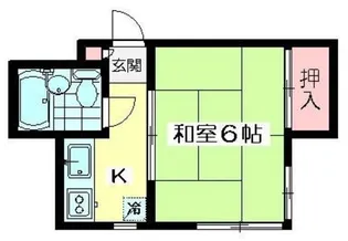 南ハイツ【2階】の間取り