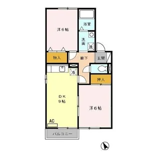 グリーンパストラル A【2階】の間取り