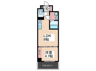 グランシーハイム光町【9階】の間取り