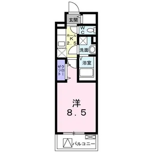 ベルフォース ルミエール【1階】の間取り