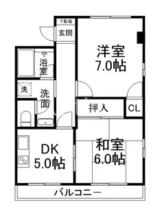 ロイヤルコーポ【3階】の間取り