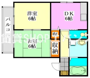 グリーングラス【2階】の間取り
