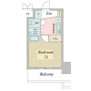 パークフラッツ金山【14階】の間取り