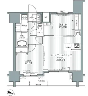 センテニアル王子神谷【9階】の間取り