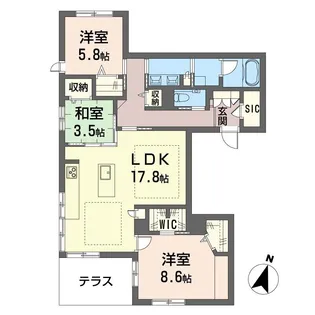 ドエルヤト・グランデ【1階】の間取り