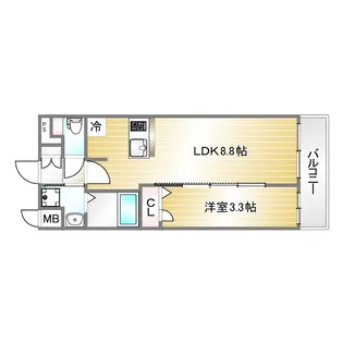 アドバンス神戸パーチェ【2階】の間取り