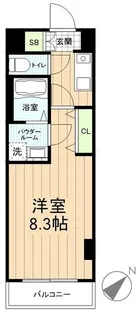 LEXE AZEST横濱関内【8階】の間取り