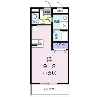アン オウル【3階】の間取り