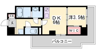 神戸元町Noah【9階】の間取り