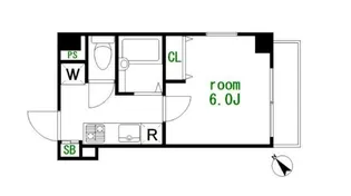 ヴェルト池袋ウエストフォート【6階】の間取り