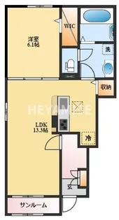 TKY ヴィレッジA【1階】の間取り