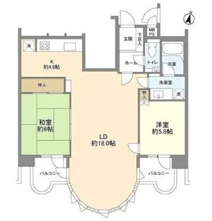 ルネ小岩【3階】の間取り