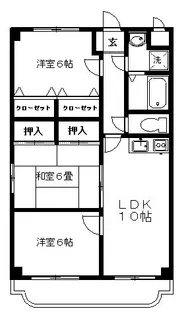 ピースハウスM【1階】の間取り
