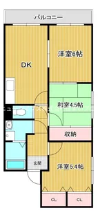 グレースシャトー【2階】の間取り