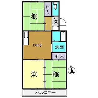 サンハイツ藤村【3階】の間取り