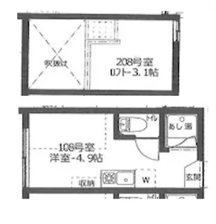 アーバンプレイス高円寺前【2階】の間取り