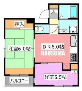 EASE HOUSE【2階】の間取り