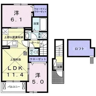 プロム シャイン【2階】の間取り