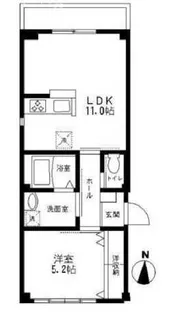 トライアングル【2階】の間取り