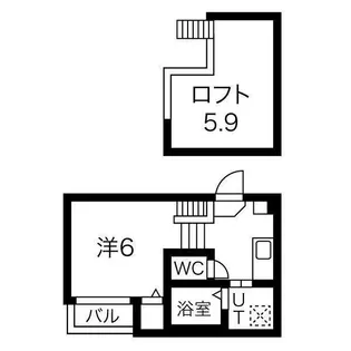ソアレ大曽根【2階】の間取り