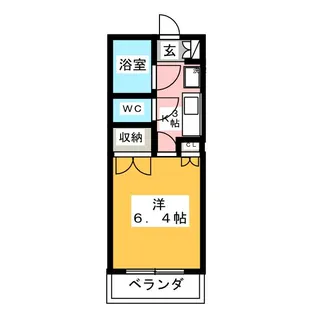 スタジオK【2階】の間取り