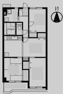 ベルクラント【3階】の間取り