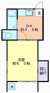 コーポヤシロ【1階】の間取り