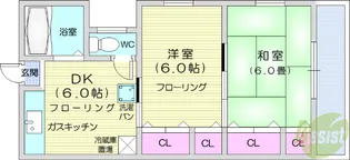 コーポポエム【2階】の間取り