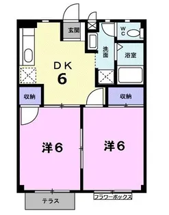 セジュール若宮II【1階】の間取り