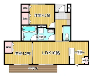APT K III【1階】の間取り