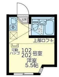 ユナイト藤崎ビッシーガの杜【2階】の間取り
