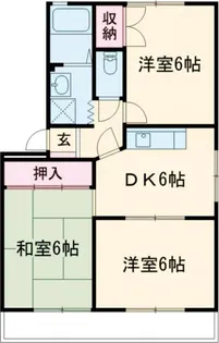 グリーンヴィレッジ牛川【4階】の間取り