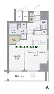 ハーモニーレジデンス菊川ステーションフロント【11階】の間取り