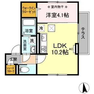パルテノン ヒルズ【1階】の間取り