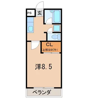 パールマンション金谷川【3階】の間取り