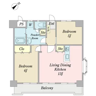 第二吉善マンション【3階】の間取り