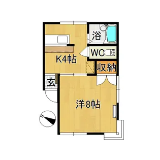 ベルクレールfive【1階】の間取り