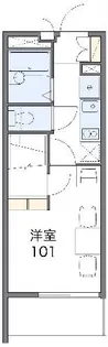 レオパレスコスモ川合【3階】の間取り