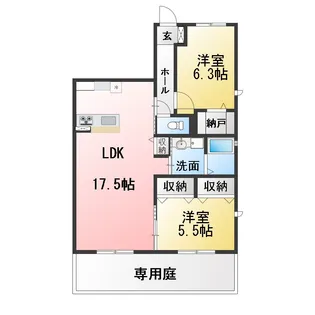エスペリア空【1階】の間取り